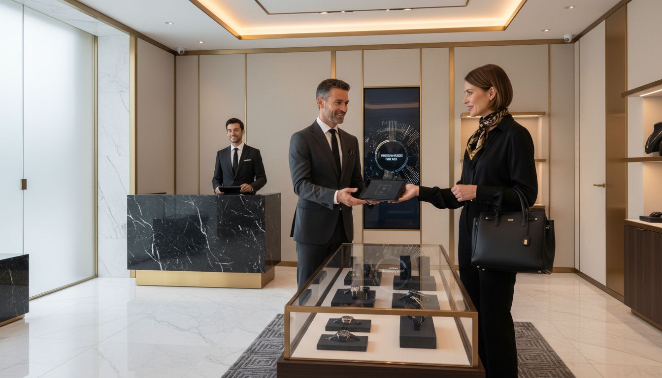 luxury boutique customer