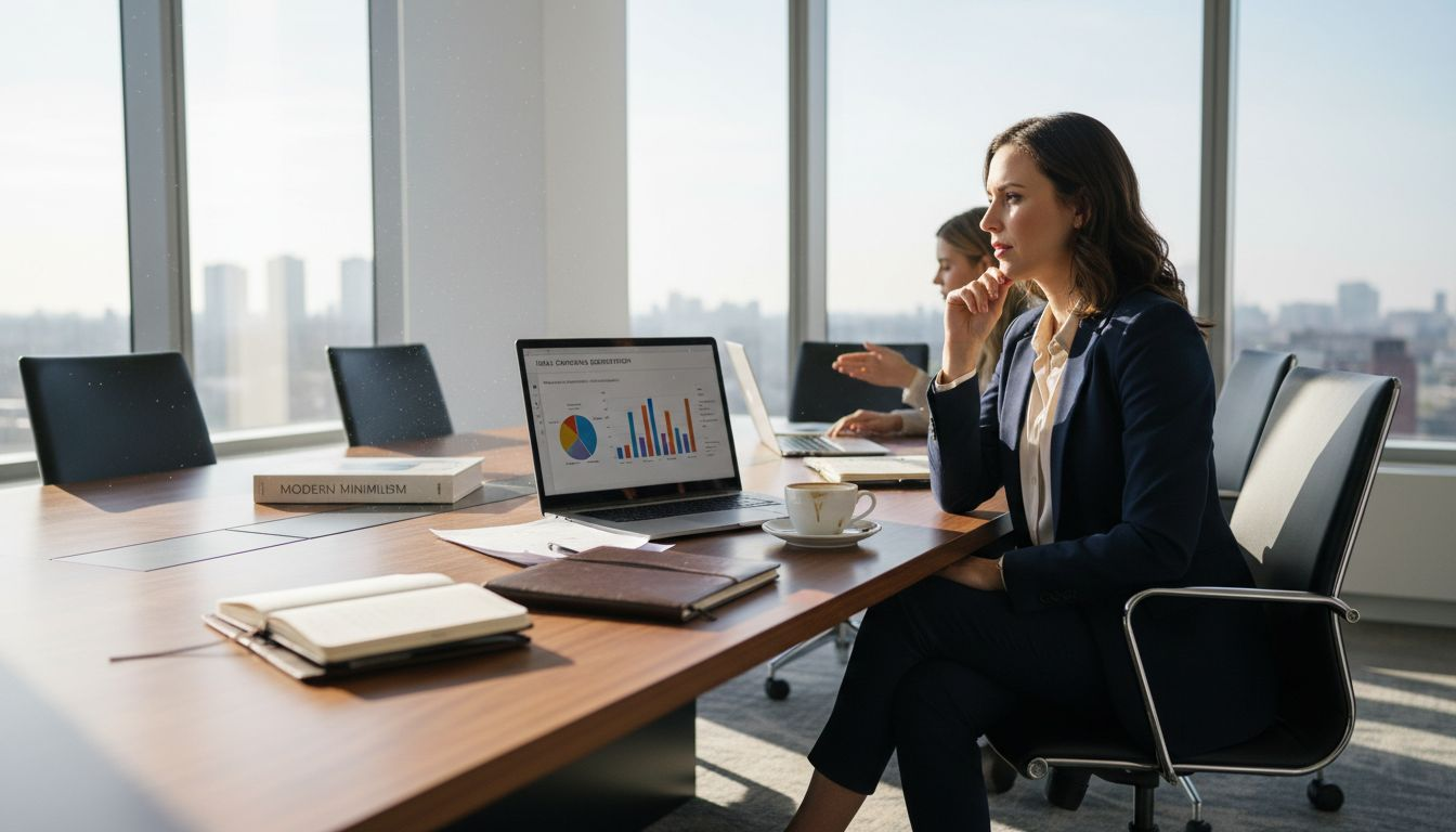 Luxury marketing manager analyzing email segmentation