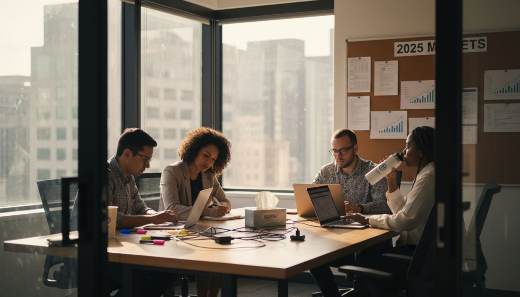 7 Expert Steps for Trend Forecasting Guide 2025 Success Team working on trend forecasts in bright office