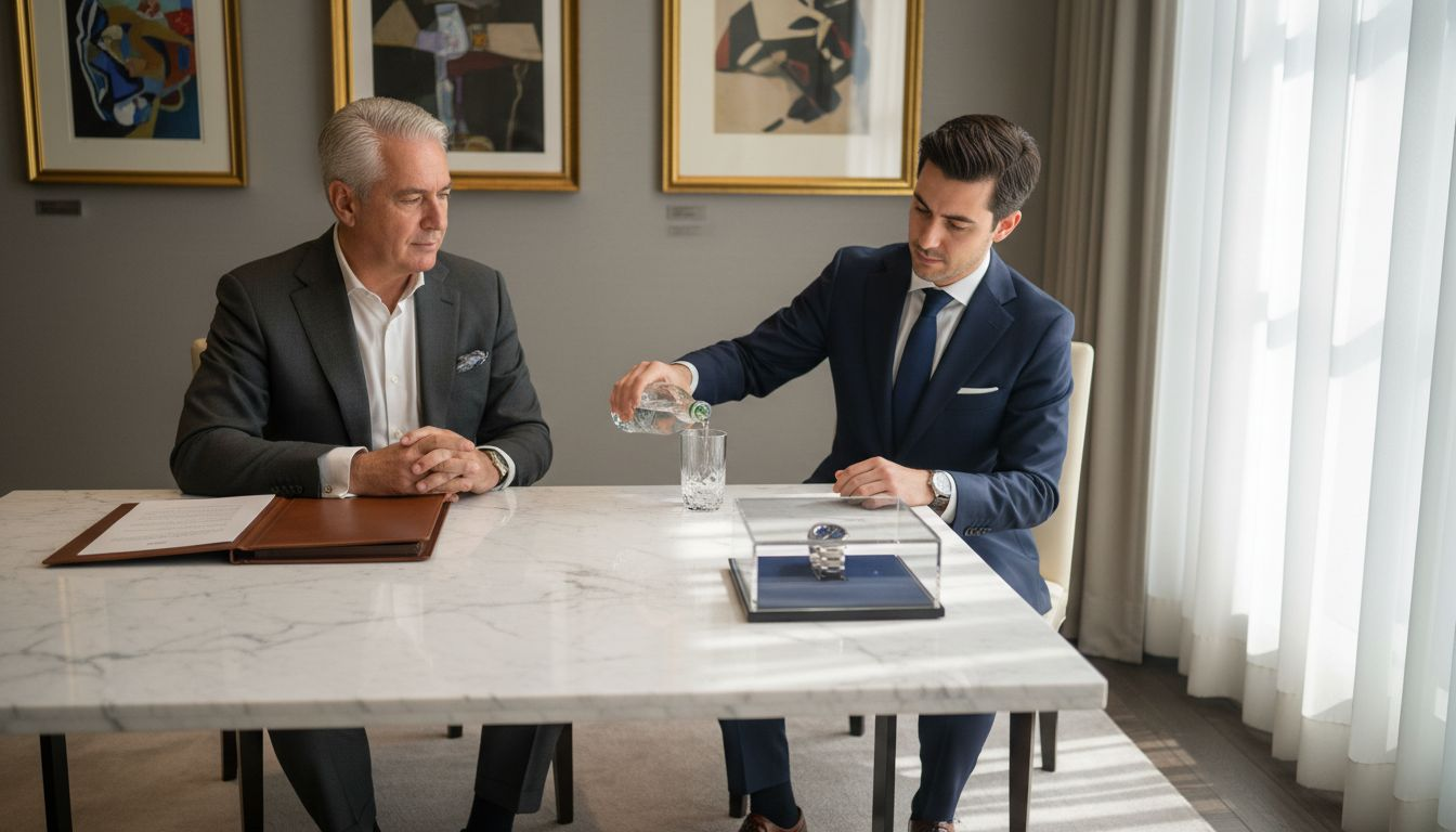 Luxury sales advisor client trust encounter