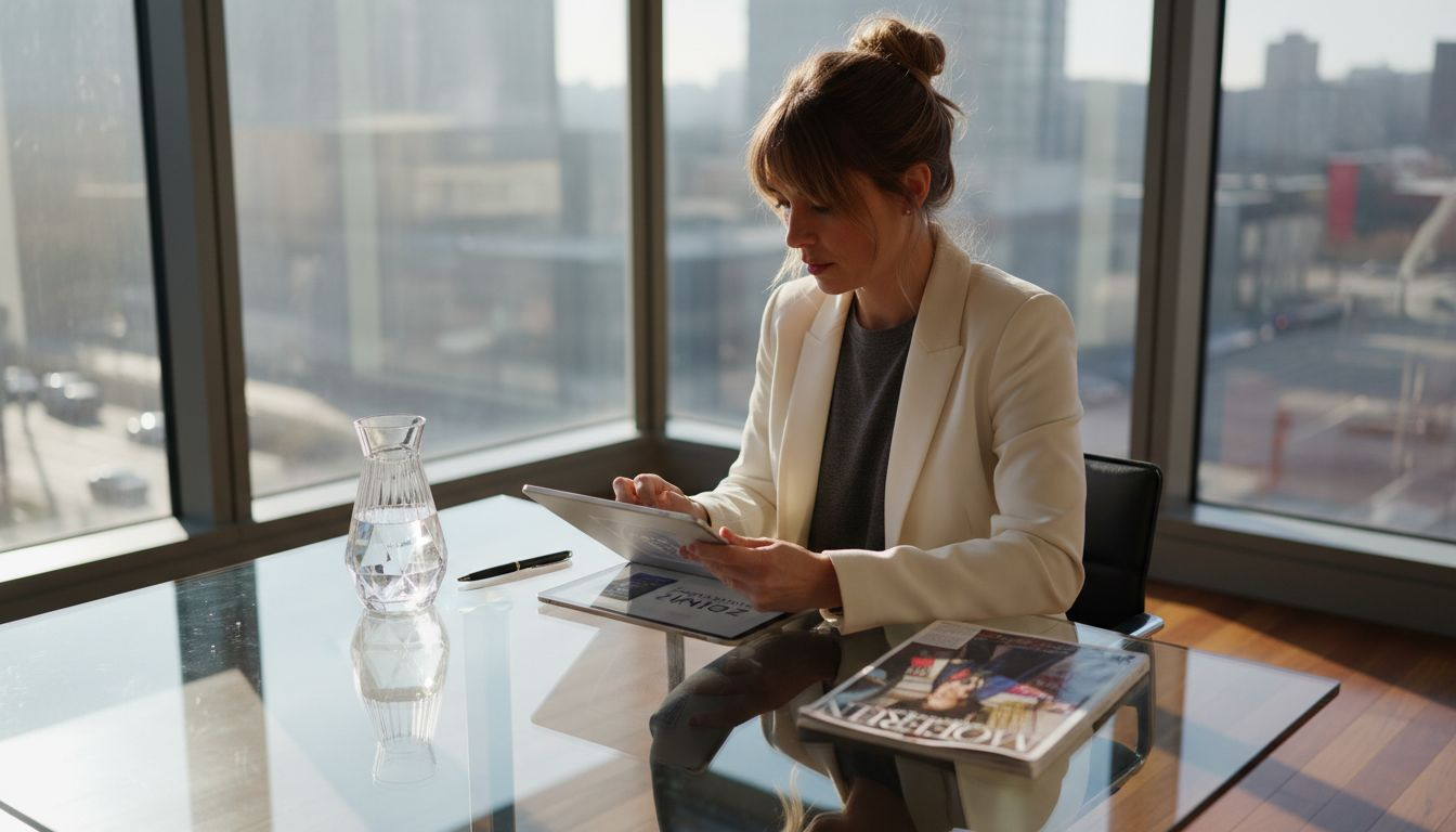 Luxury brand executive reviews branded content