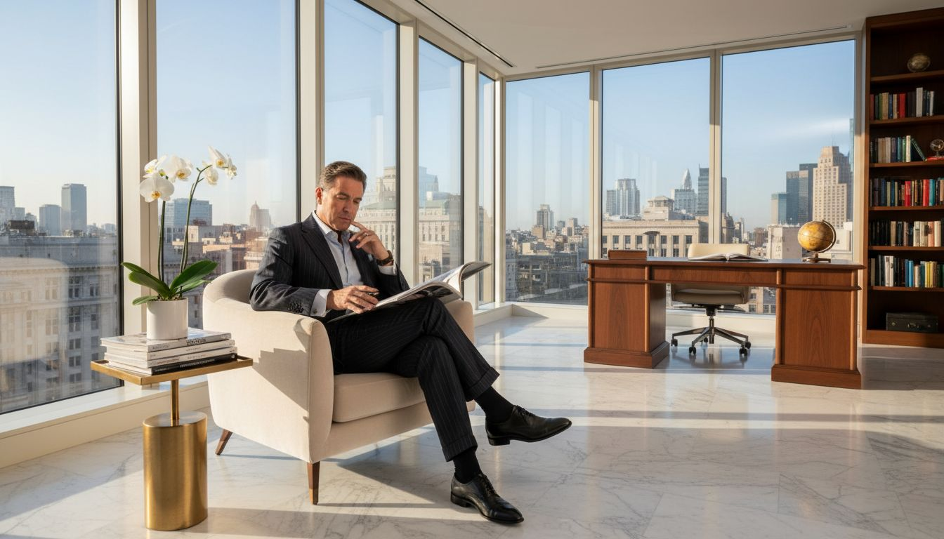 Luxury client reviewing brand experience