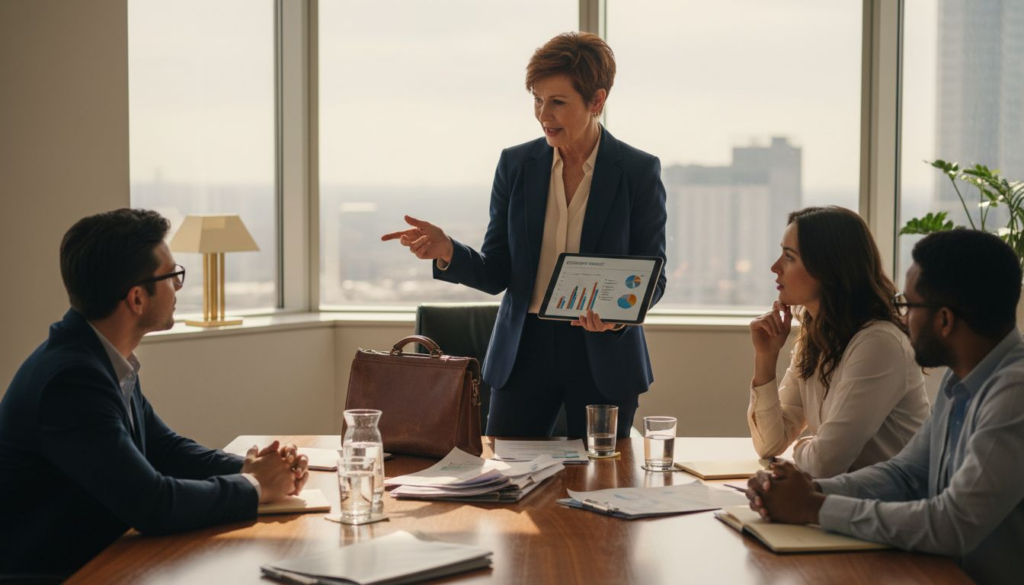 Behavioral Segmentation: Elevating Luxury Brand Engagement Strategists meeting about luxury brand data