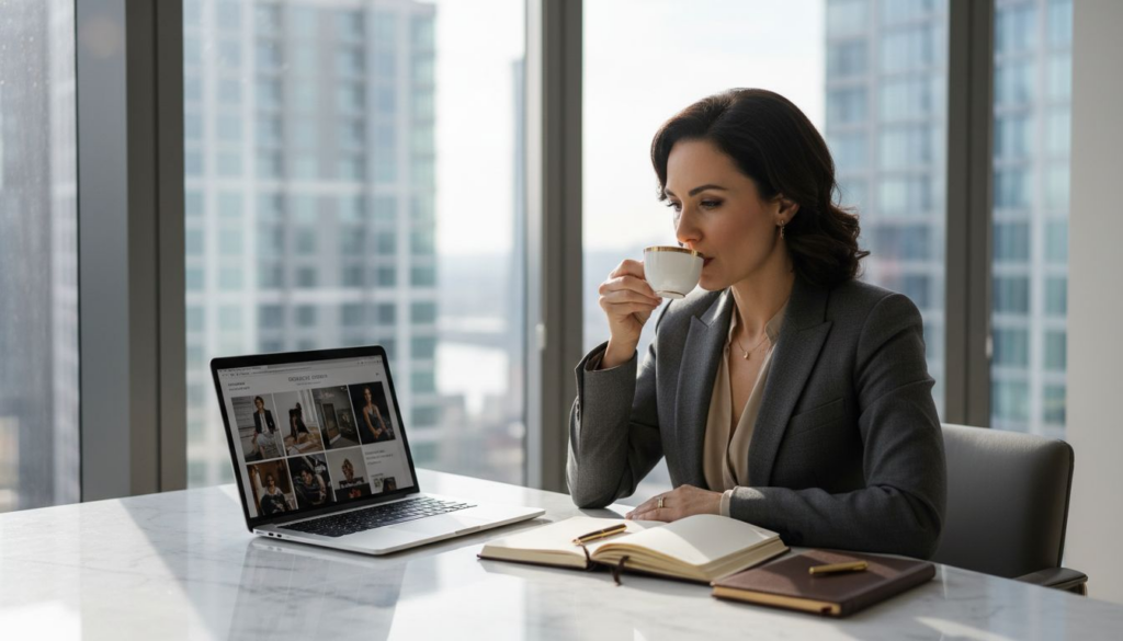 Digital Luxury Strategy: Maximizing Brand Impact Online Creative director reviews luxury brand campaign