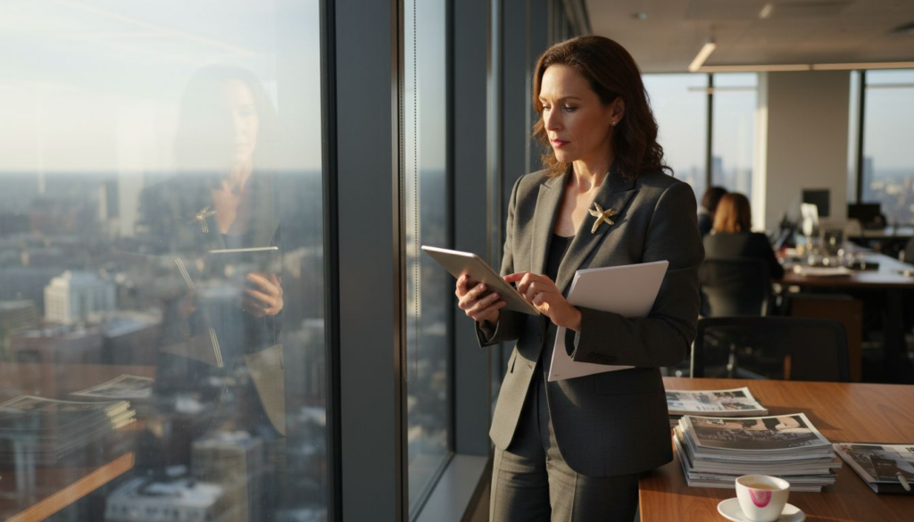 54% More Luxury Sales Using Emotional Triggers in Marketing Luxury brand executive reviewing sales analytics