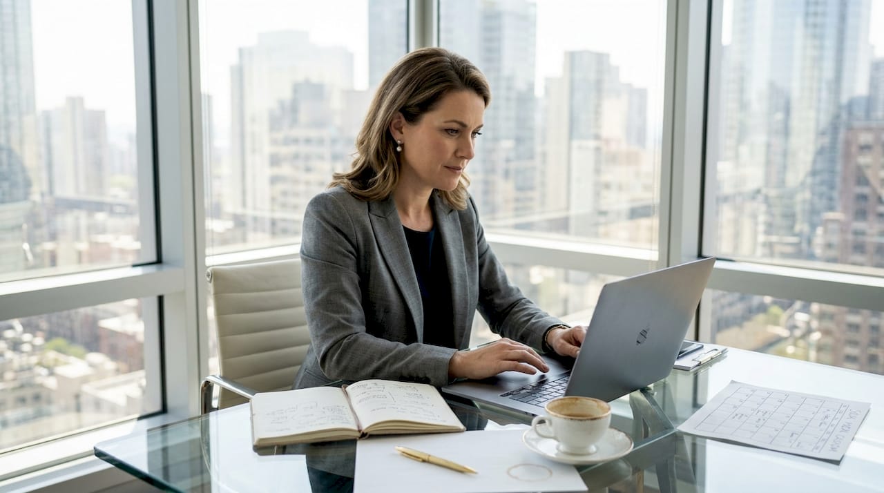 Luxury marketer reviews strategy in office