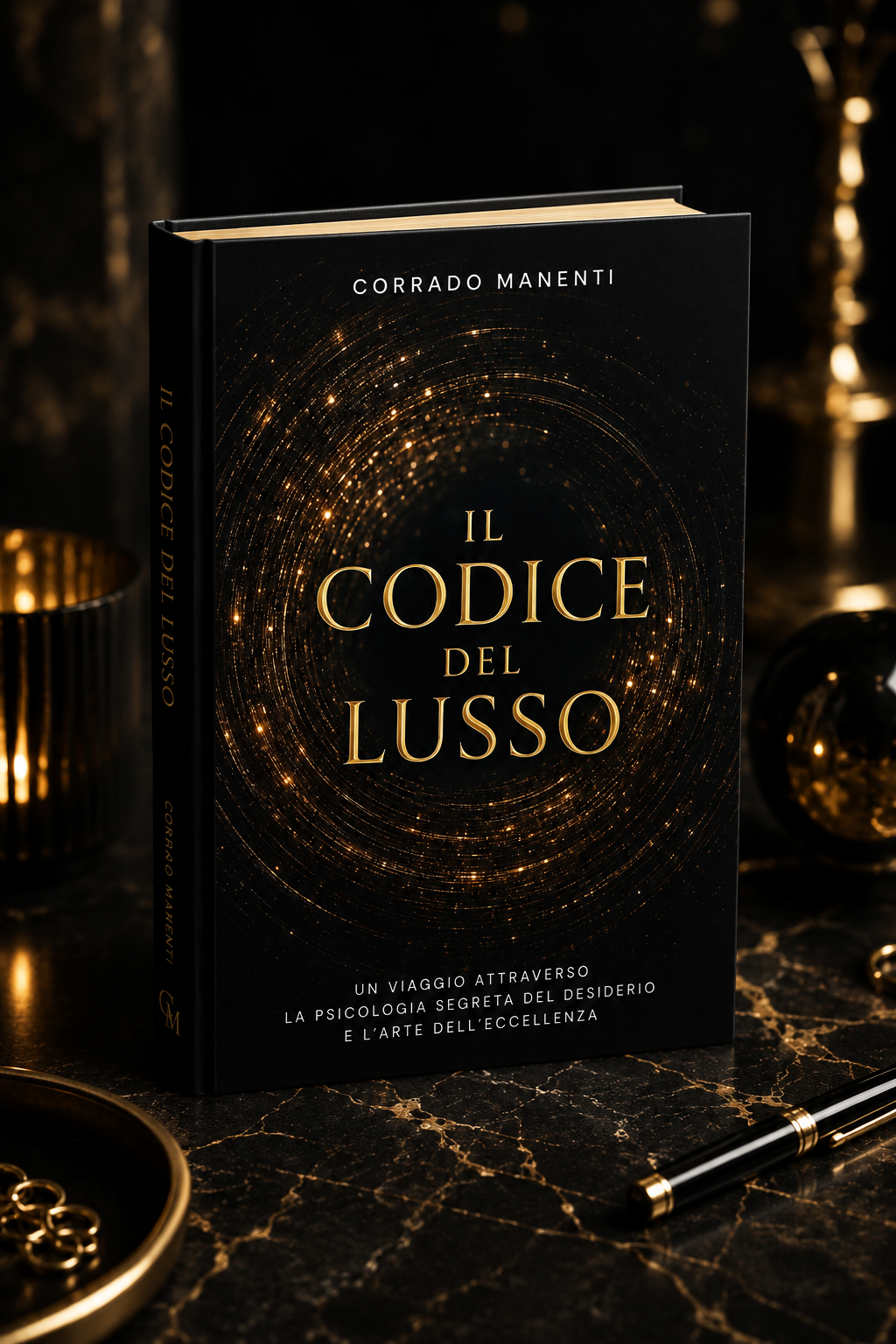 Mockup del libro Il Codice del Lusso in formato cartaceo paperback